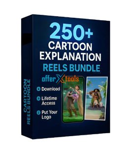 250+ CARTOON EXPLANATION Reels Bundle Pack
