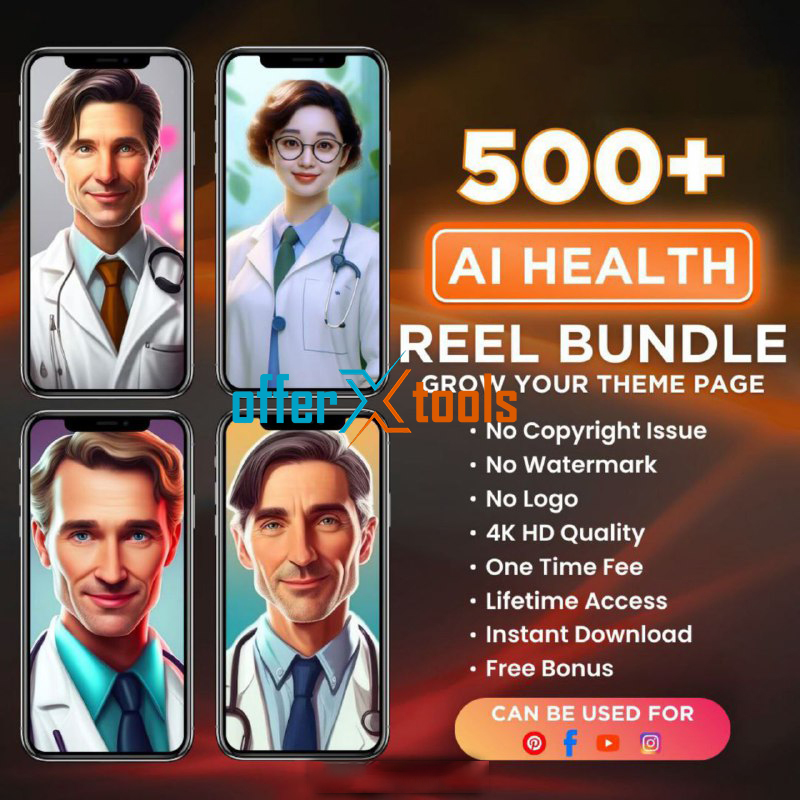 500+ AI Doctor Health Reels Bundle Pack